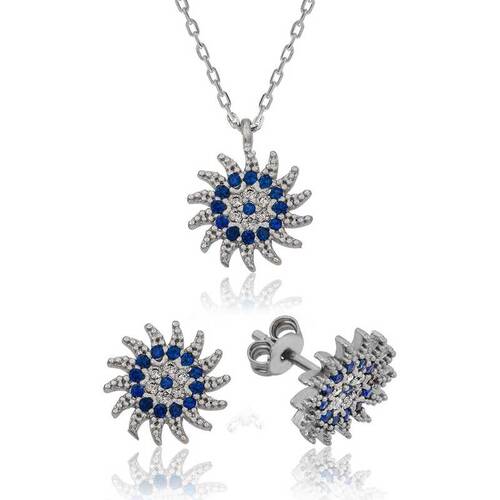 Silver Sunny Evil Eye Women's Set - 1