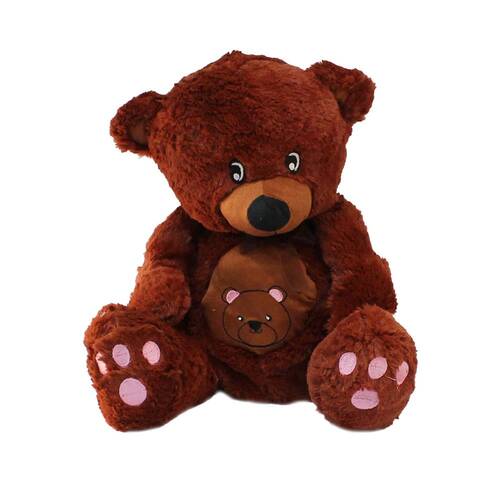 Sitting Plush Bear with a Belly 38 cm - 4