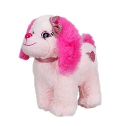 Sitting Plush Dog Colorful 25 cm Price is for 1 Piece - 4