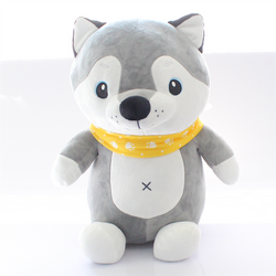 Sitting Pug and Wolf Plush Toy with Scarf 40cm Price is for 1 Piece - 6