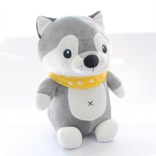 Sitting Pug and Wolf Plush Toy with Scarf 40cm Price is for 1 Piece - 7