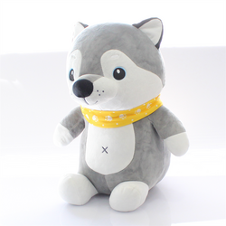 Sitting Pug and Wolf Plush Toy with Scarf 40cm Price is for 1 Piece - 8