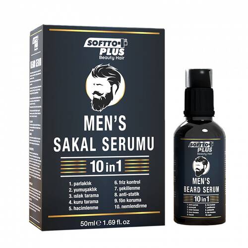 SOFTTO PLUS 1OIN1 MENS BEARD SERUM - 1