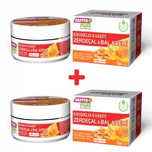 SOFTTO PLUS 2-PACK ANTI-WRINKLE TURMERIC & HONEY CREAM - 1