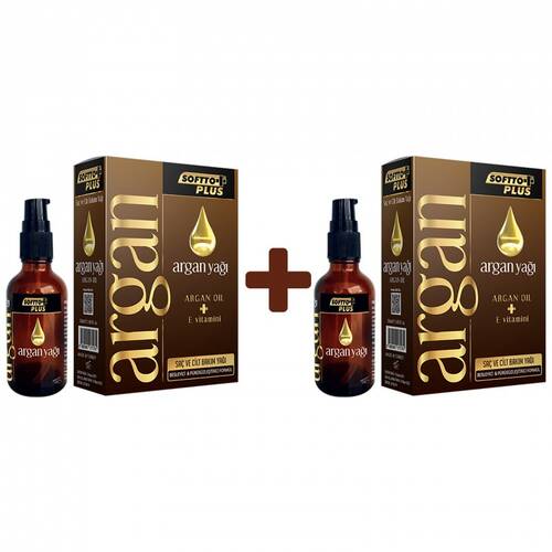 SOFTTO PLUS 2-PACK ARGAN HAIR CARE OIL - 1