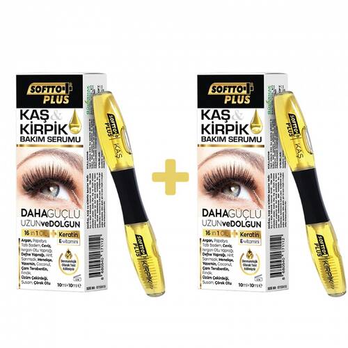 SOFTTO PLUS 2-PACK EYEBROW AND LASH CARE SERUM - 1