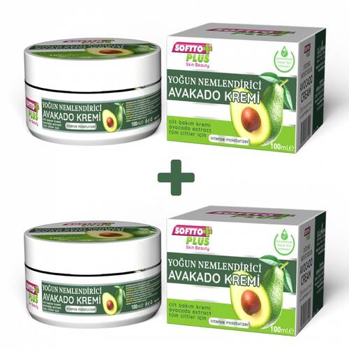 SOFTTO PLUS 2-PACK INTENSIVE MOISTURIZING AVACADO CREAM - 1