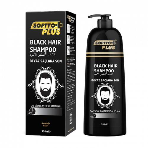 SOFTTO PLUS BLACK HAIR SHAMPOO 350 ML - 1