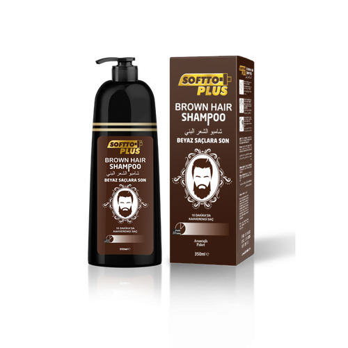 SOFTTO PLUS BROWN HAIR SHAMPOO 350 ML - 1