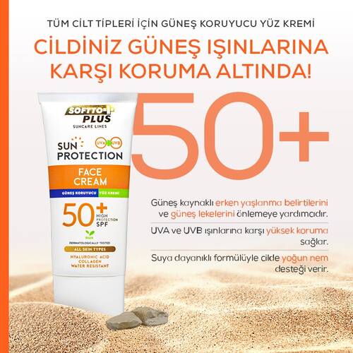 SOFTTO PLUS SUN PROTECTIVE FACE CREAM 75 ML 50 SPF - 1