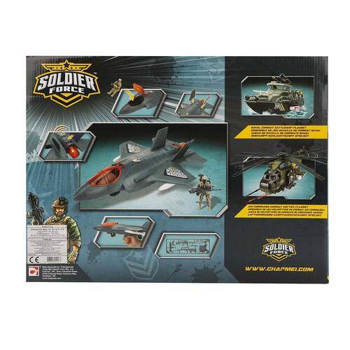 Soldier Force Air Military Airplane Hawk Attack Game Set with Sound and Light - 3