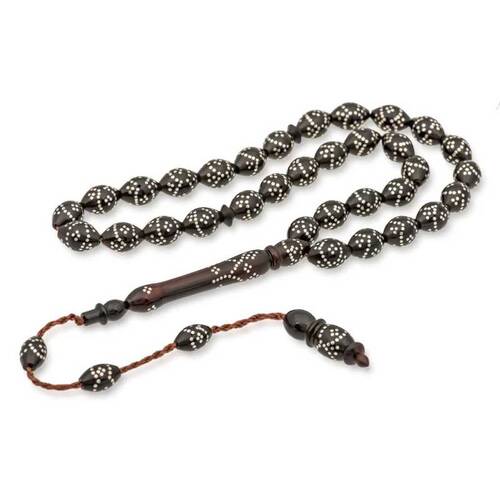 Systematic Silver Embroidered Special Kuka Prayer Beads - 1