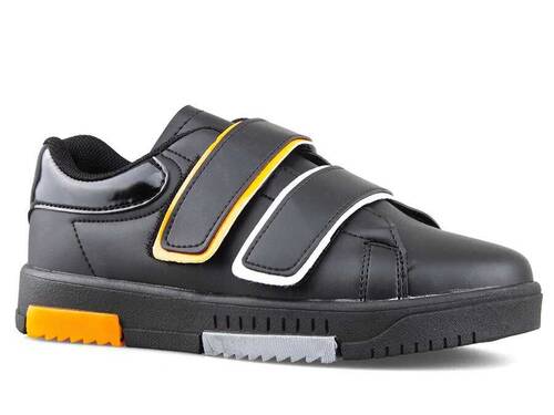 Tempo 6003 Women's Sneakers Leather - Black/Ice/Orange - 1