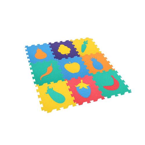 Toru Floor Mat Fruit and Vegetable 9 Pieces 33x33 cm - 2