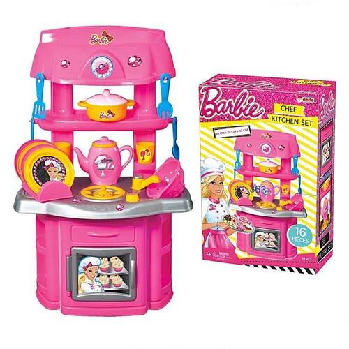 Toy Barbie Chef Kitchen Set - 1