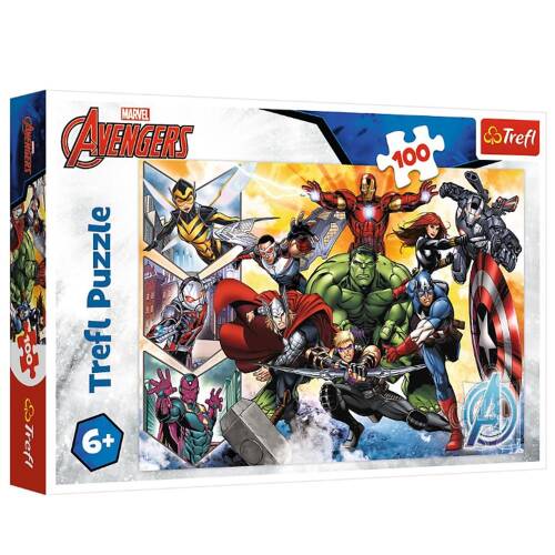 Trefl 100 Parça Puzzle Marvel The Avengers (41x27,5cm) - 1