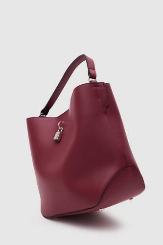 TrendBreez Locked Claret Red Shoulder Bag - 3