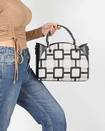 Trends Bag Leather Strap Hand and Shoulder Bag - 1