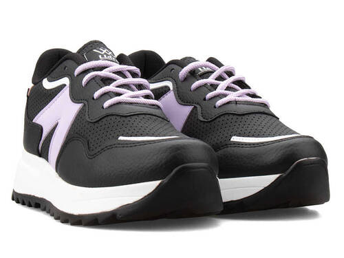 Udro 611 Women's Sneakers Skin - Black/Purple - 2