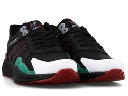 Wanderfull Men's Sneakers Skin 4223 - Black/White/Green/Red - 2