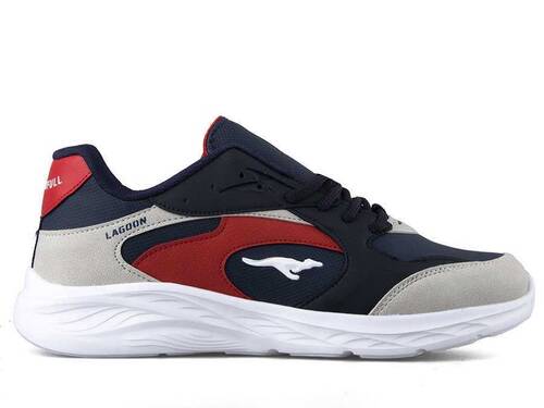 Wanderfull Men's Sneakers Skin 4235 - Navy/Ice/Red - 1