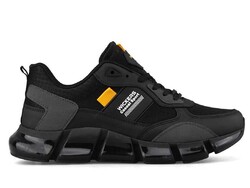 Wickers 2537 Men's Sneakers Leather - Black/White/Yellow - 1