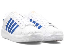 Wickers 2555 Men's Sneakers Leather - White/Sax/Blue - 2