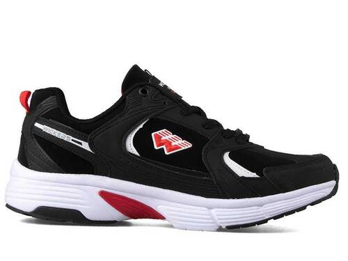 Wickers 2590 Men's Sneakers Leather - Black/White/Red - 1