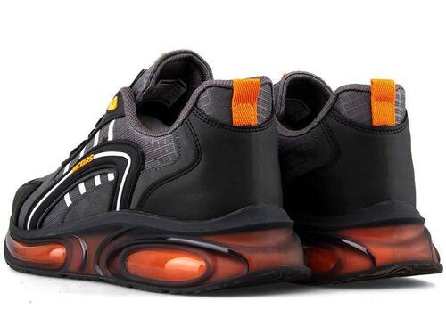 Wickers 2612 Men's Sneakers Skin - Smoke/Black/Orange - 3