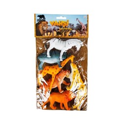 Wild Animals 6-Piece Animal Play Set with Bags - 2