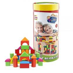 Wooden Color Blocks 100 Pieces in Cylinder Box - 2