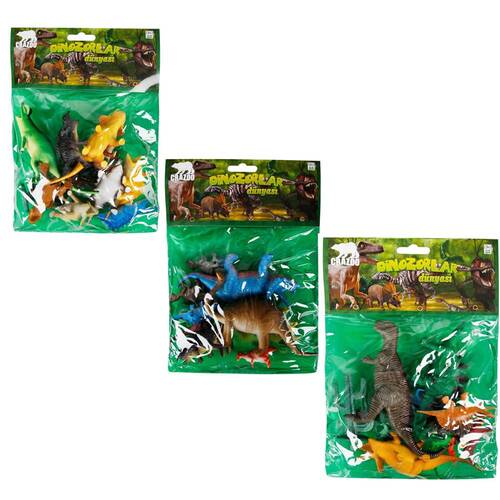 World of Dinosaurs Animal Play Set with Bag Medium Size - 1