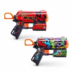 X-Shot Skins Flux Gun Shooting 2 Sponge Darts with 16 Bullets 21 cm - 2