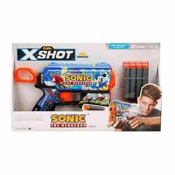 X-Shot Skins Flux Sonic The Hedgehog 8 Bullets Sponge Dart Shooting Gun 21 cm - 3